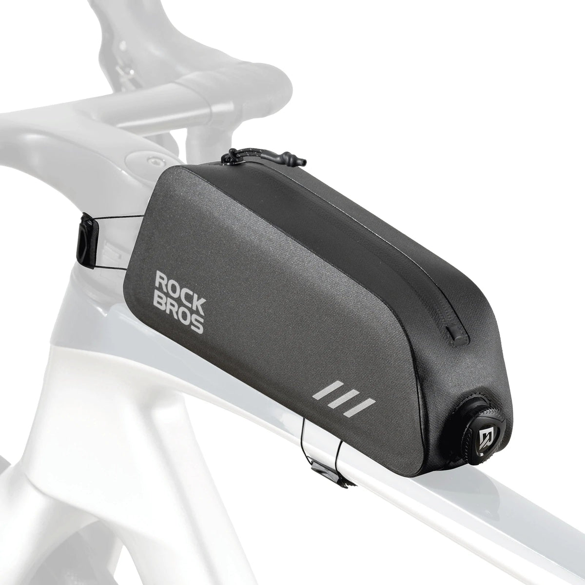 ROCKBROS 100% Wodoodporna Torba Na Ramę Roweru 0,9 L - AS-172 Torby na ramęCzarny