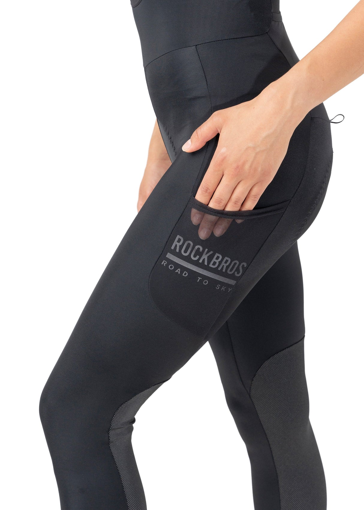 ROCKBROS ROAD TO SKY Spodnie Damskie na Szelkach Getry