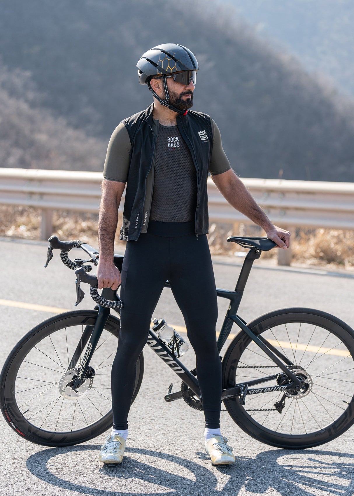 ROCKBROS ROAD TO SKY Spodnie Kolarskie Męskie Getry