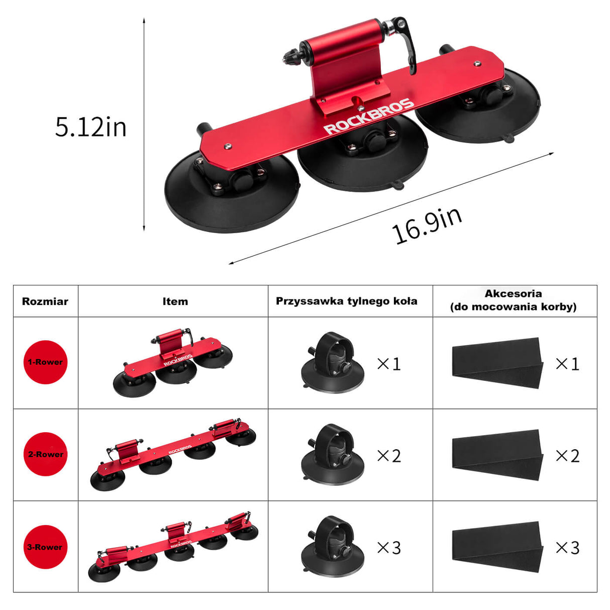 Bagażnik Rowerowy z Przyssawkam