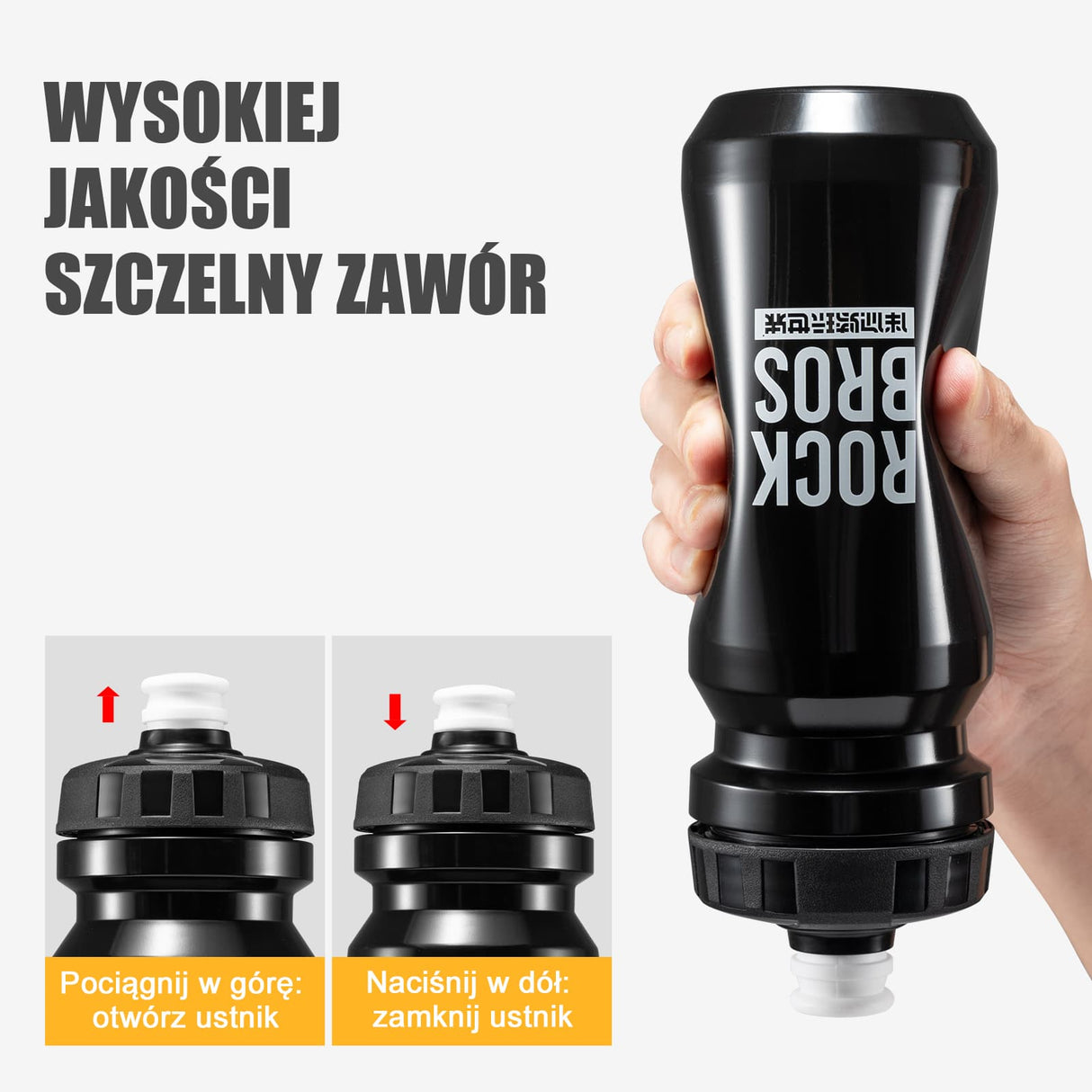 ROCKBROS Bidon Rowerowy z Osłoną Antykurzową Bidony