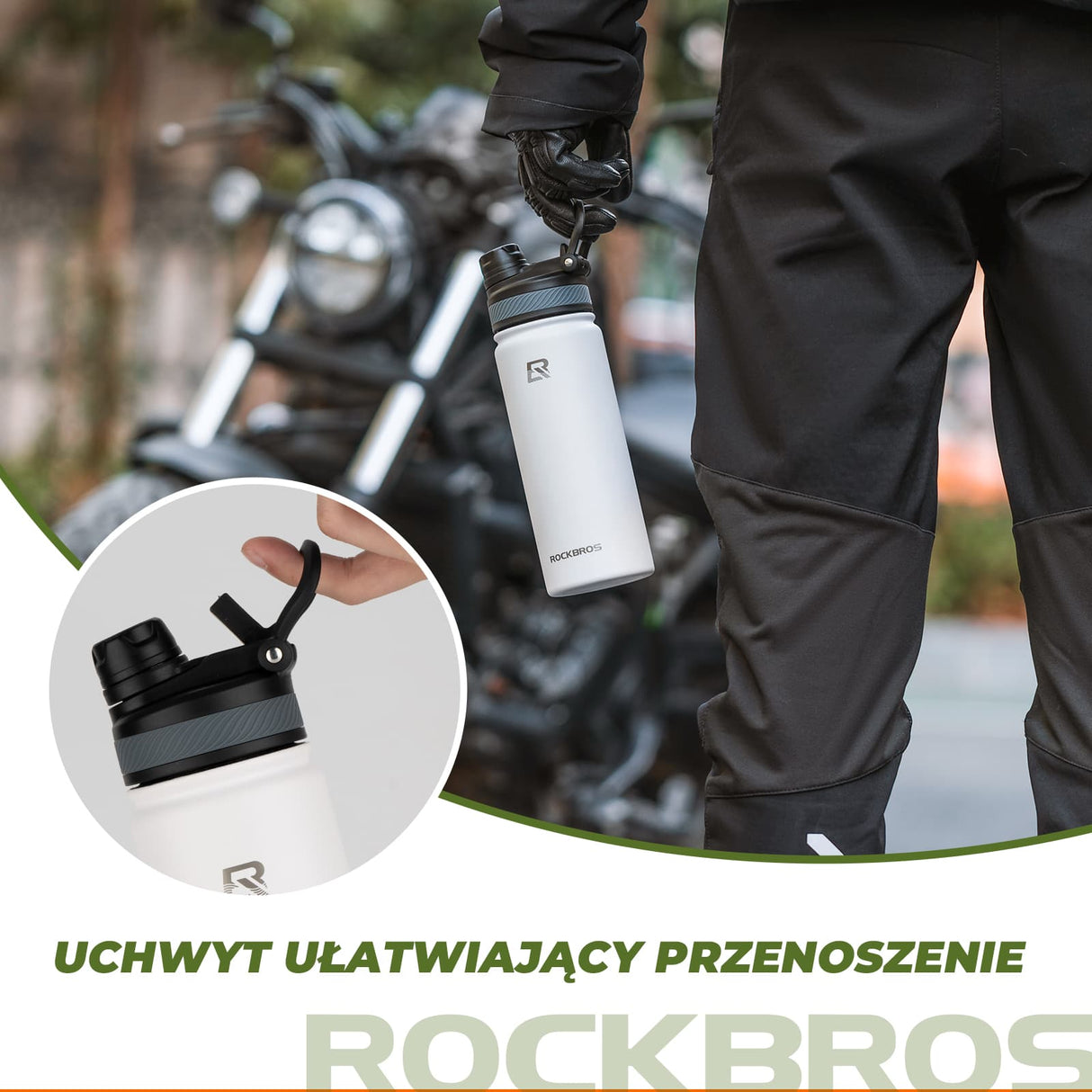 ROCKBROS Kubek Termiczny ze Stali Nierdzewnej o Różnych Pojemnościach Bidony