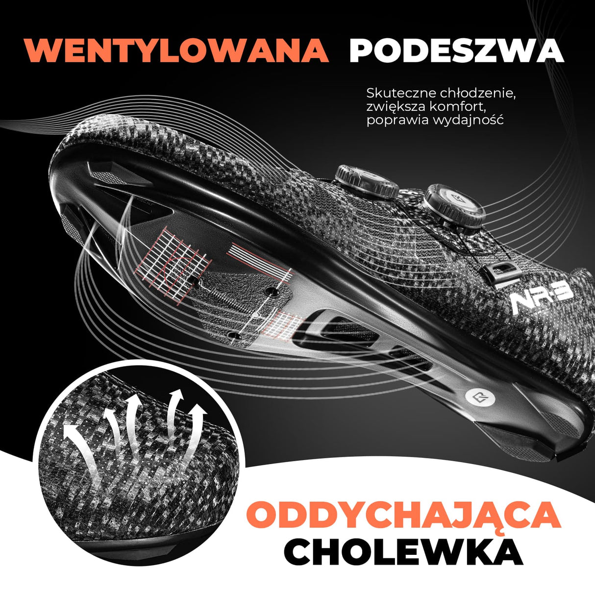 ROCKBROS Buty Zatrzaskowe Kompatybilne z SPD-SL i Look KEO -NR3 Buty zatrzaskowe