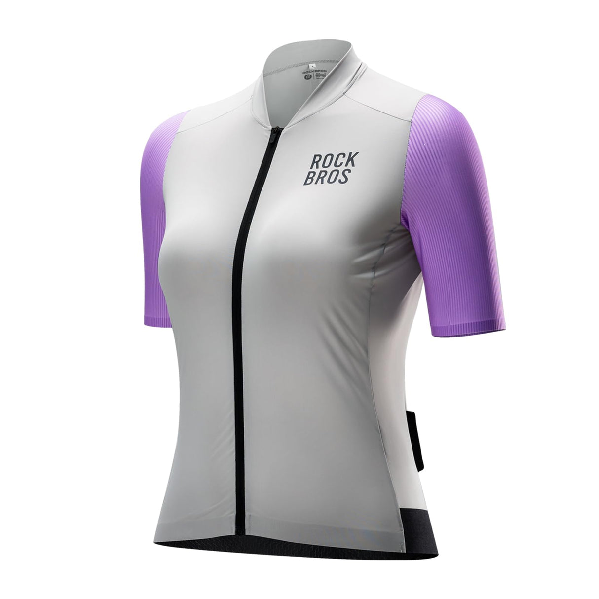 ROCKBROS Damska Koszulka Rowerowa z Krótkim Rękawem na Lato, Oddychająca i Szybkoschnąca-YDDX001-1 SpodnieFioletowy S