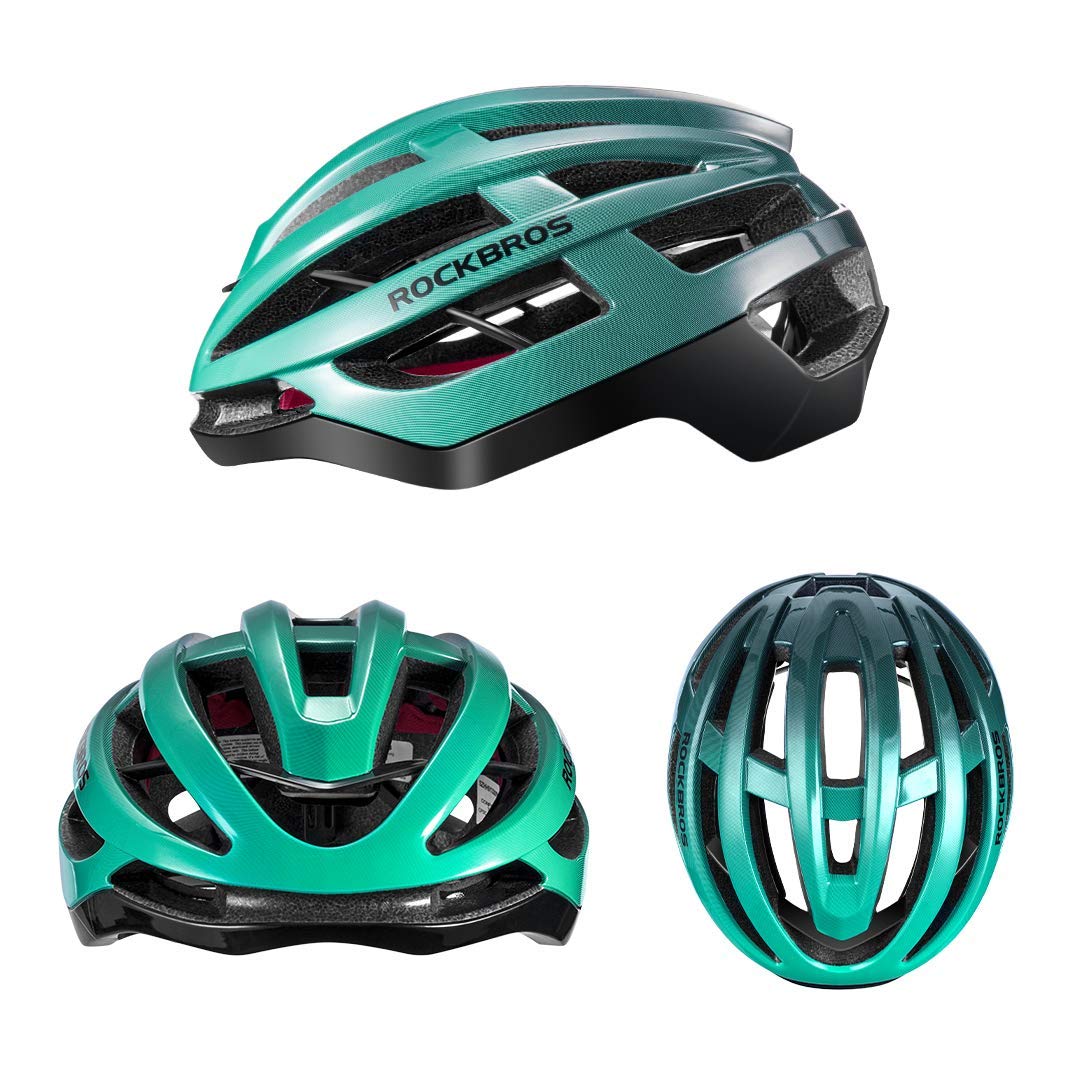ROCKBROS ROCKBROS Kask Kolarski Gradientowy dla Mężczyzn Kobiet Bezpieczny Standardowy Kask Rowerowy Lekki Regulowany Oddychający Odblaskowy Kask Rowerowy Góra i Droga L (58-63 cm) Kaski