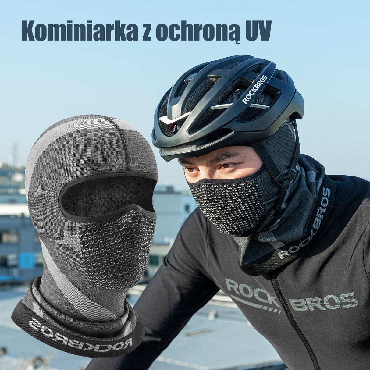 ROCKBROS Dzianinowe Kominiarka Zapewniające Ochronę i Ciepło Zimą -YPP070 Kominiarki