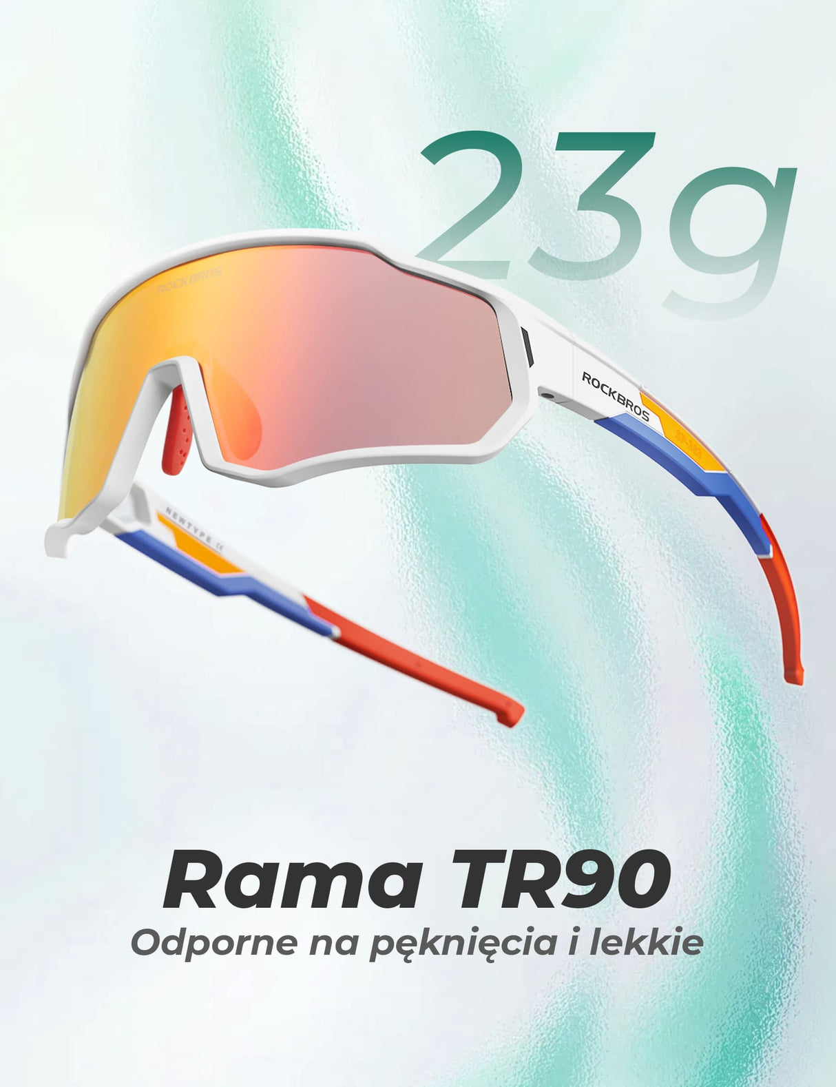ROCKBROS Dziecięce Okulary Sportowe Inteligentna Ochrona Wzroku i Komfort-SP383 Okulary i gogle