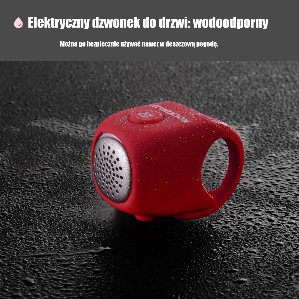 ROCKBROS Dzwonek Rowerowy Elektroniczny 90 Decybeli Dzwonki