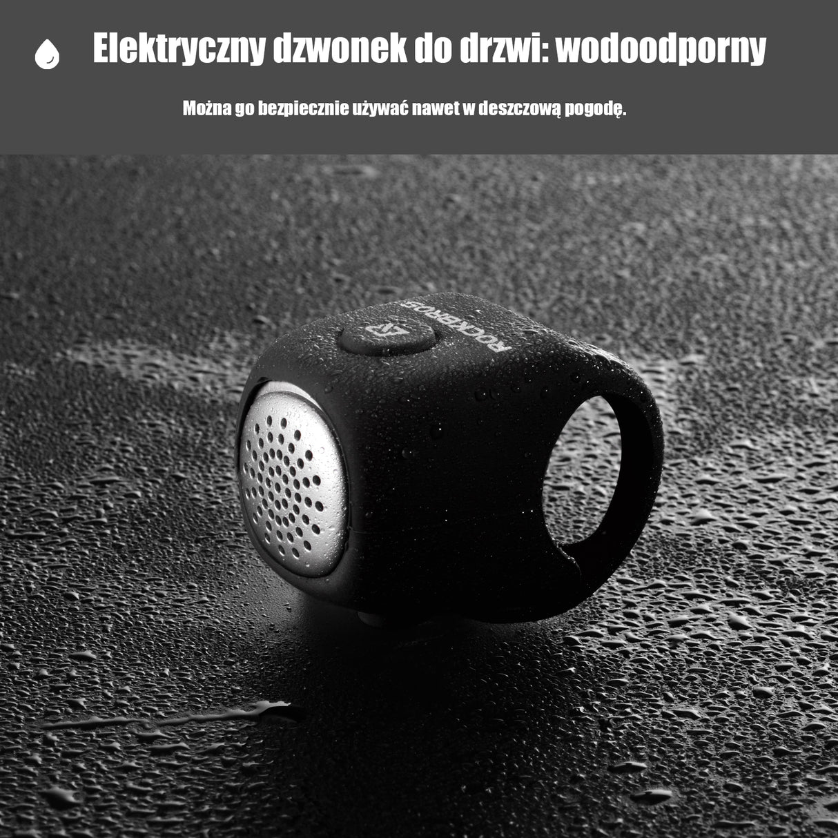 ROCKBROS Dzwonek Rowerowy Elektroniczny 90 Decybeli Dzwonki