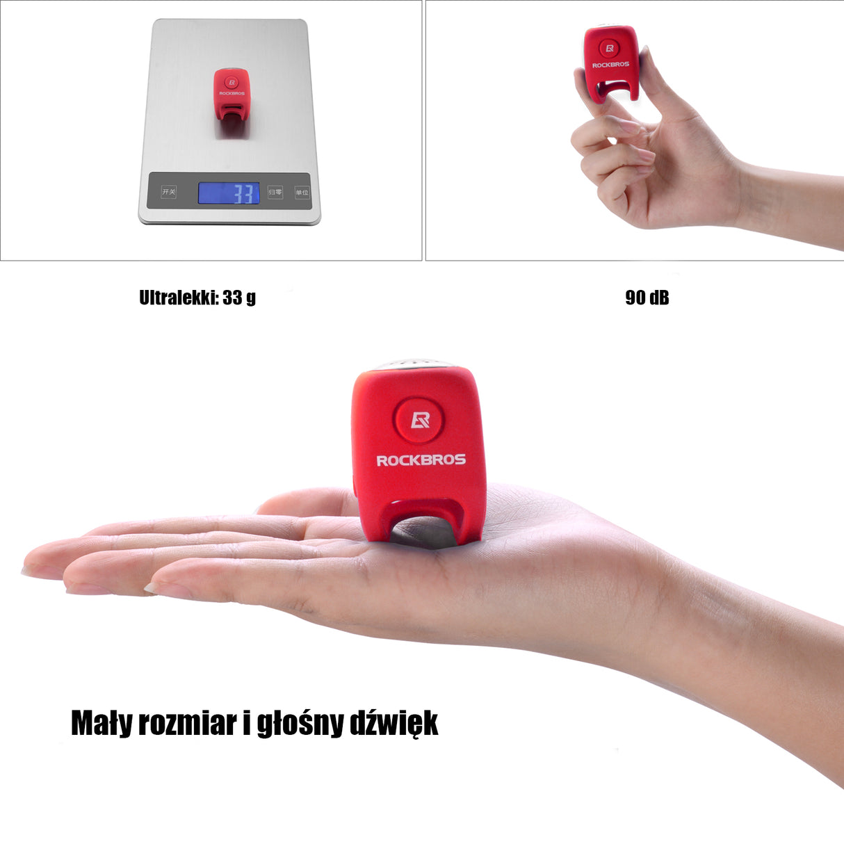 Dzwonek Rowerowy Elektroniczny 90 Decybeli