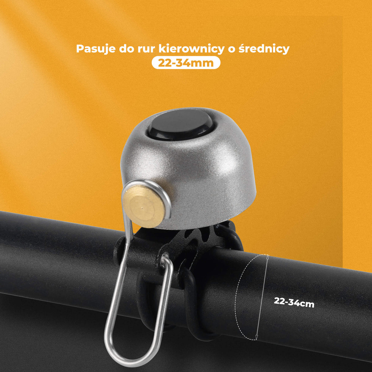 ROCKBROS Dzwonki Rowerowy Pasujący do Kierownic 22-34 mm -2024-1A Dzwonki