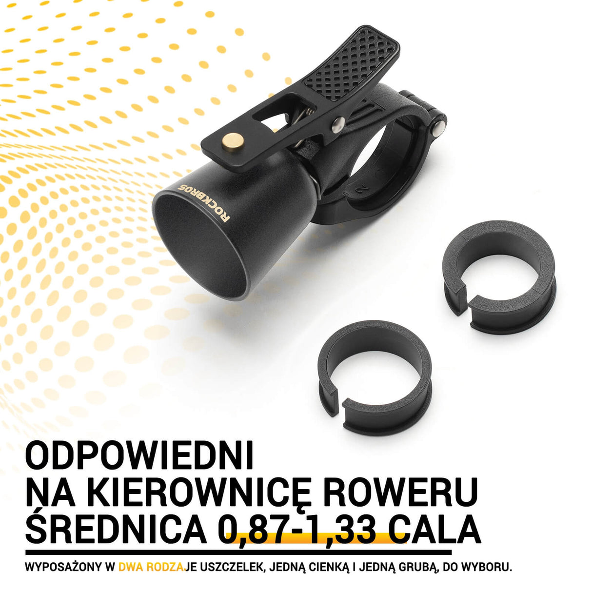 ROCKBROS Dzwonki Rowerowy Wykonane Z Miedzi Lekkie -2022-1B Dzwonki