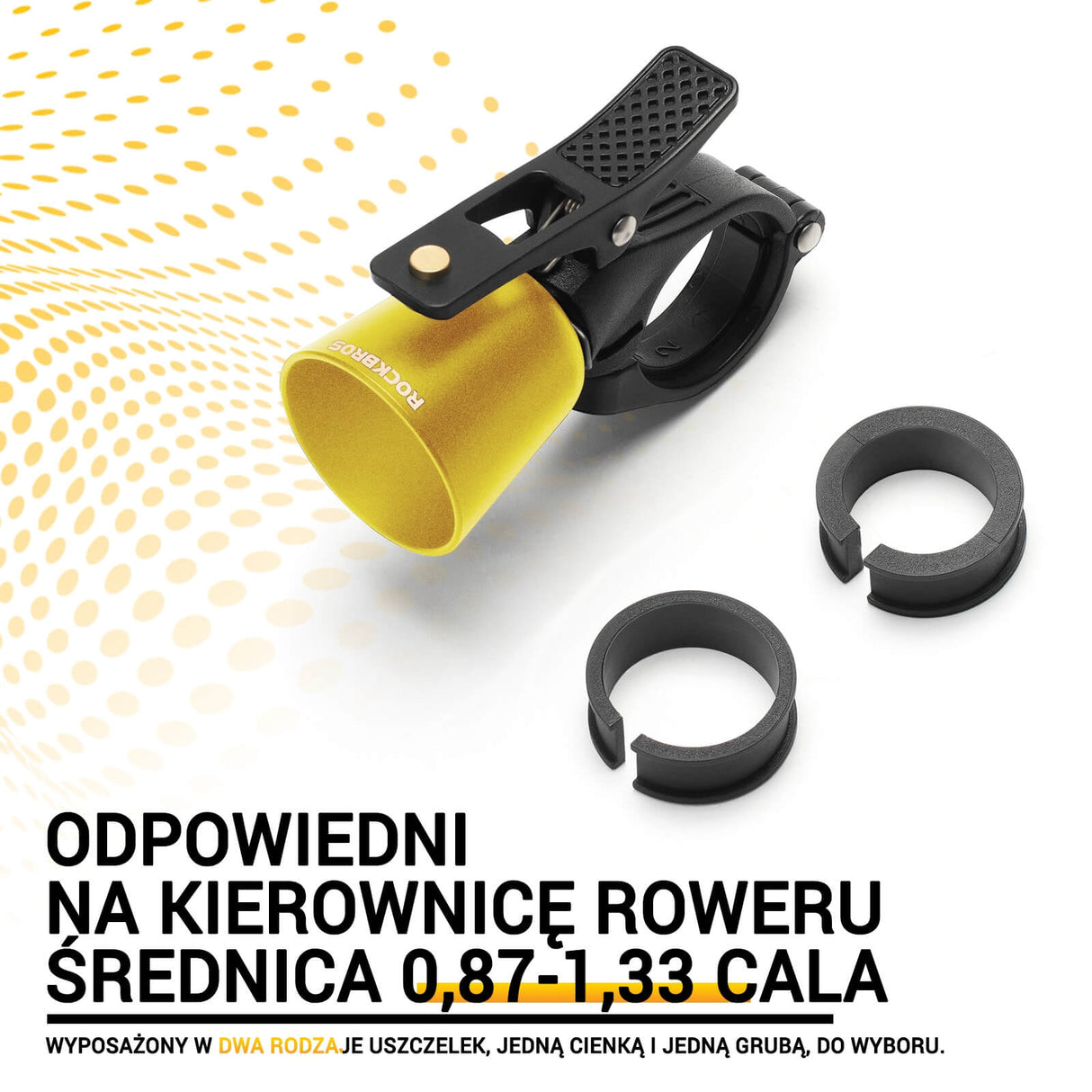 ROCKBROS Dzwonki Rowerowy Wykonane Z Miedzi Lekkie -2022-1B Dzwonki