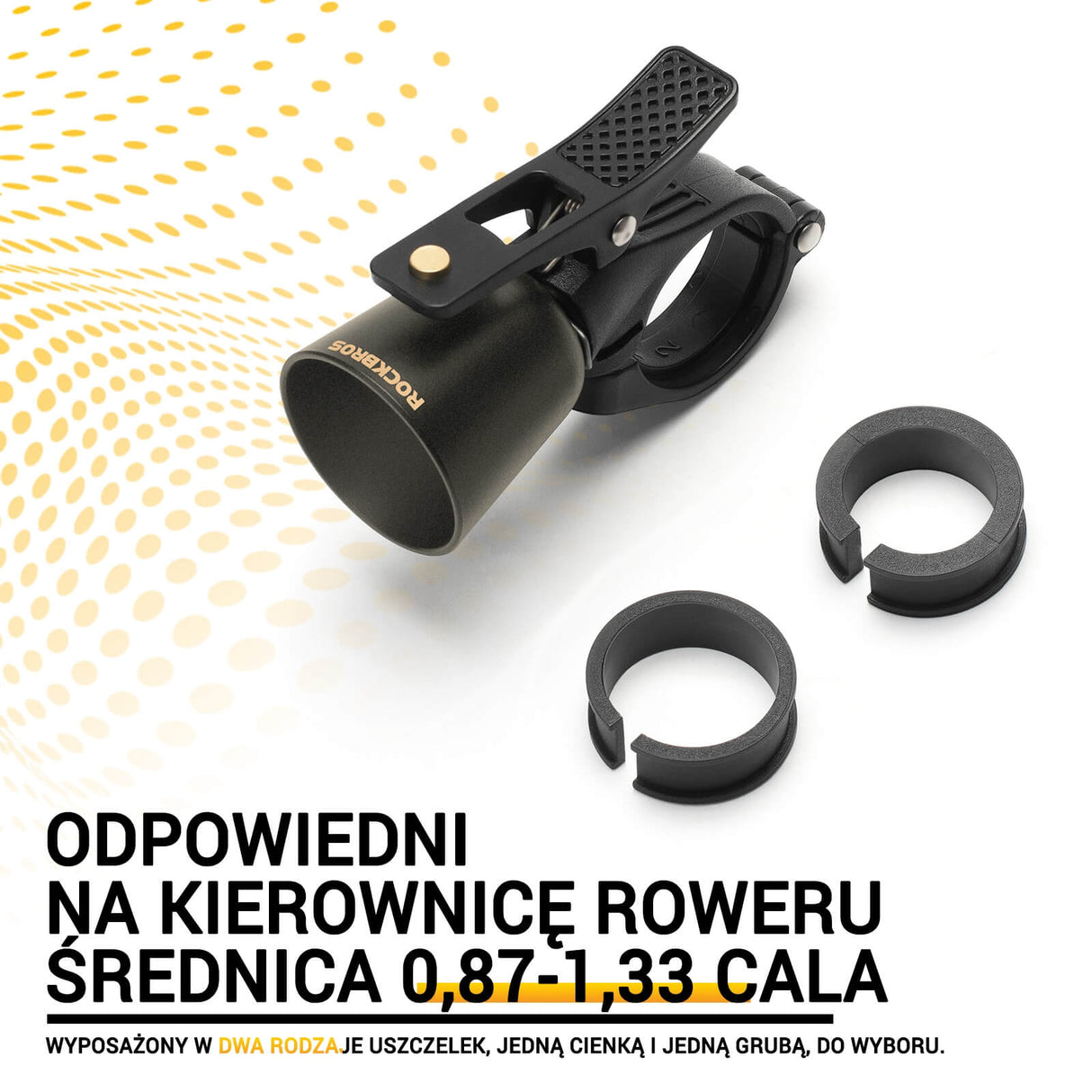 ROCKBROS Dzwonki Rowerowy Wykonane Z Miedzi Lekkie -2022-1B Dzwonki