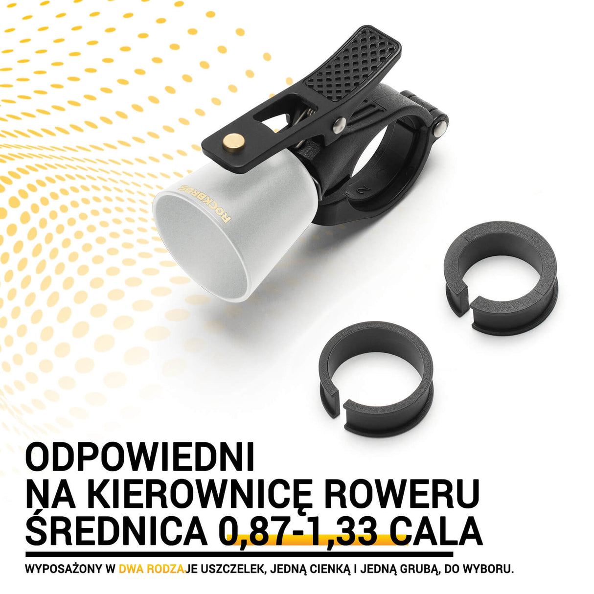 ROCKBROS Dzwonki Rowerowy Wykonane Z Miedzi Lekkie -2022-1B Dzwonki