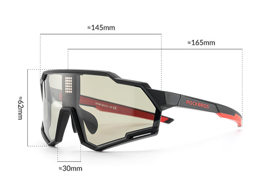 Elektroniczne Okulary Rowerowe Z Soczewkami Fotochromowymi I Polaryzacyjnymi-SP280