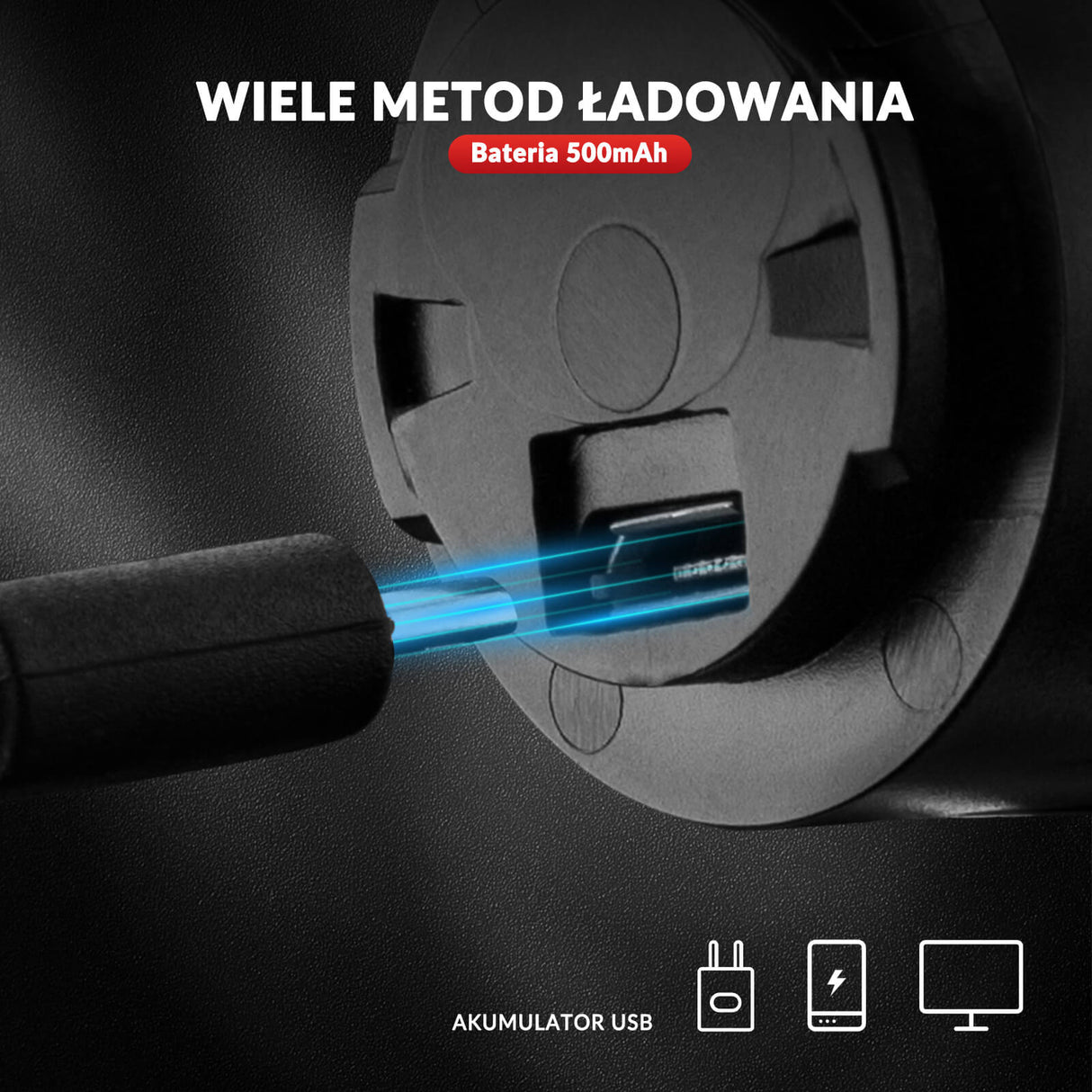 ROCKBROS Inteligentne Tylne Światło Rowerowe -WR05 Światła rowerowe