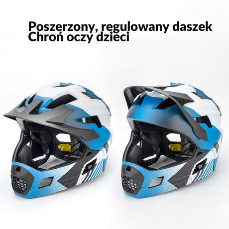ROCKBROS Kaski Dziecięcy Rowerowy Lekki i Regulowany -TS-61 Kaski