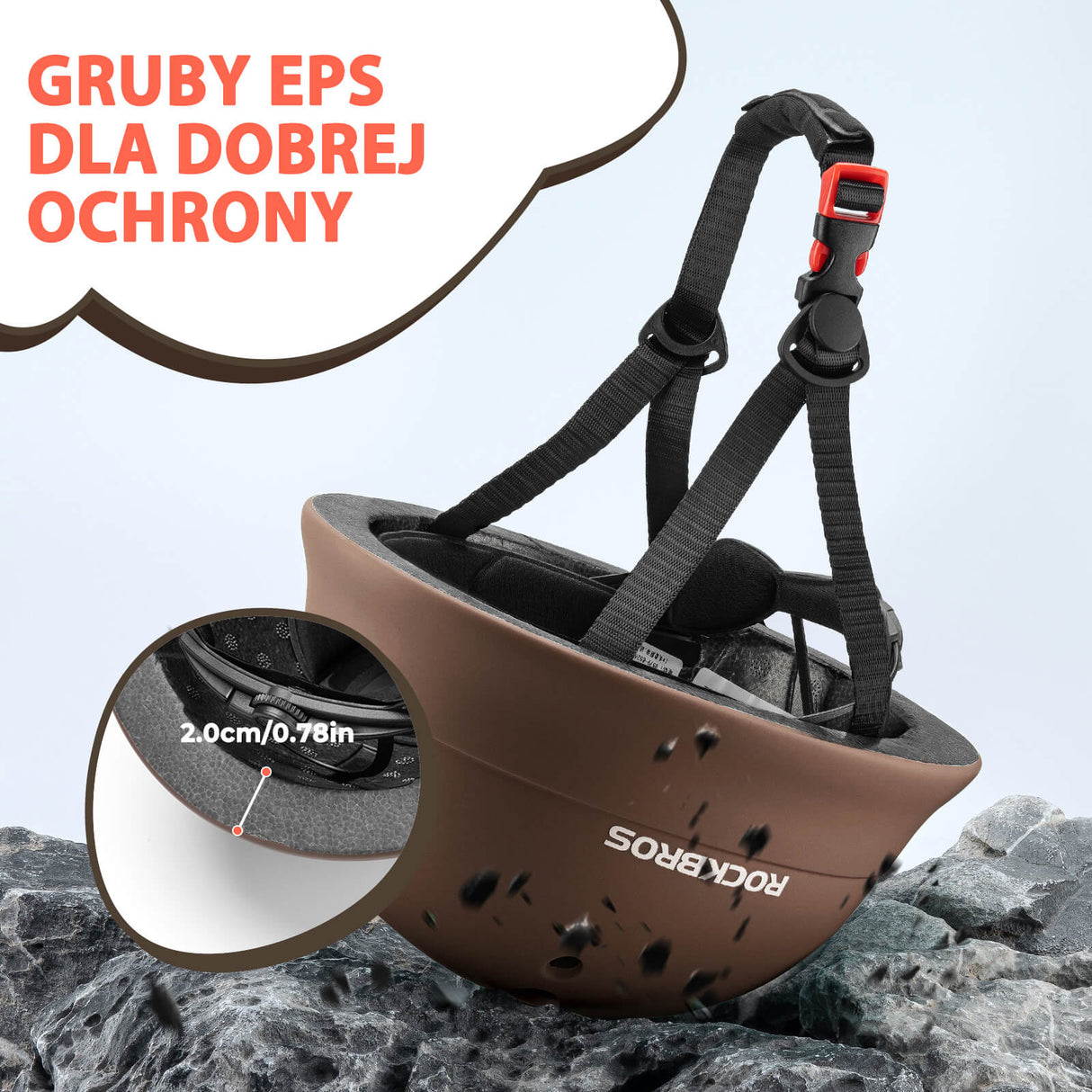 ROCKBROS Kaski Rowerowe dla Dzieci Regulowany Kaski