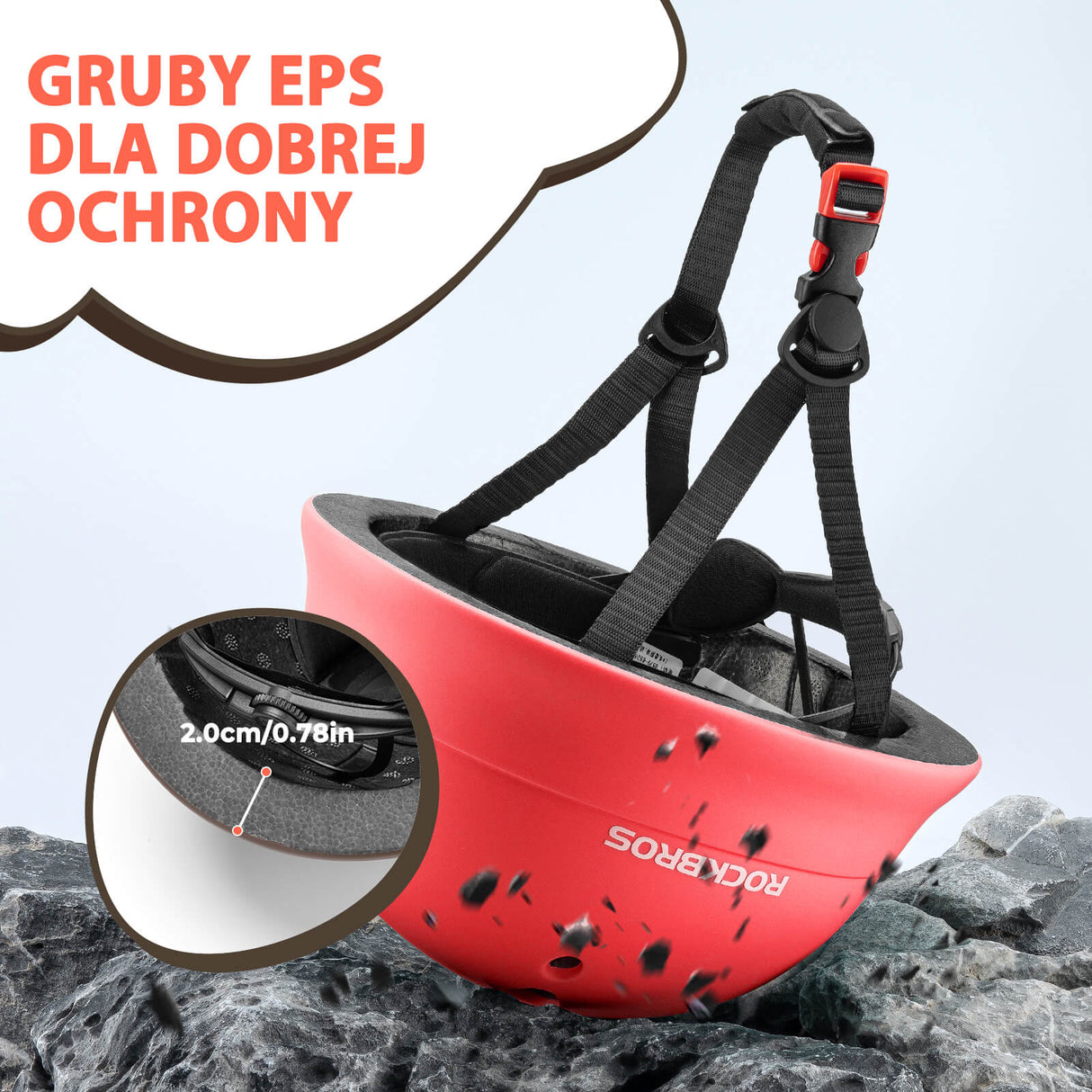 ROCKBROS Kaski Rowerowe dla Dzieci Regulowany Kaski