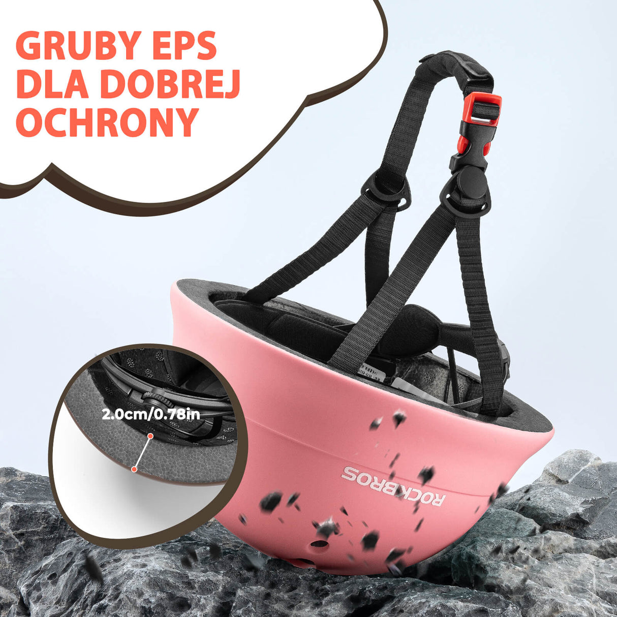 ROCKBROS Kaski Rowerowe dla Dzieci Regulowany Kaski