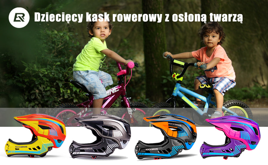 Kaski Rowerowy dla Dzieci z Odpinaną Osłoną Podbródka