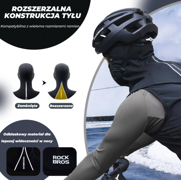 ROCKBROS Kominiarka Polarowa na Całą Twarz -YPP104 Kominiarki