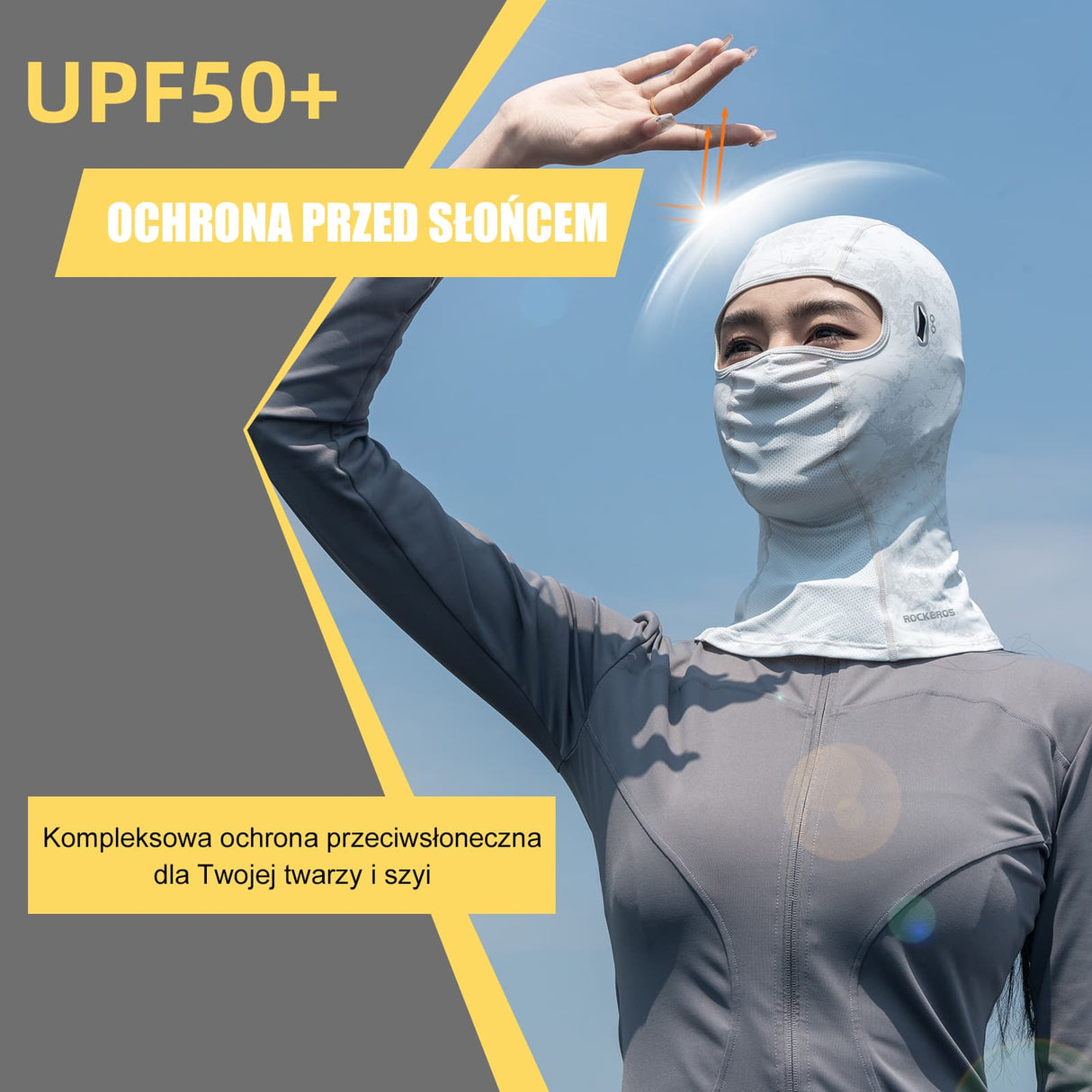 ROCKBROS Kominiarka z Filtrem UPF 50+ Zmieniającym Kolor-LF70836 Kominiarki