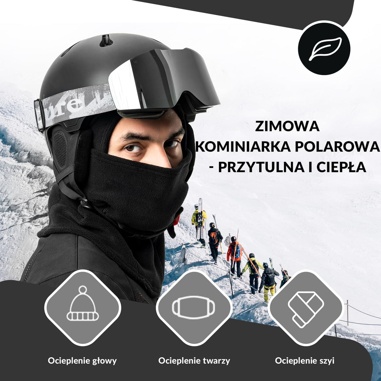 ROCKBROS Kominiarka z Polaru Typu Fleece -LF70666 Kominiarki