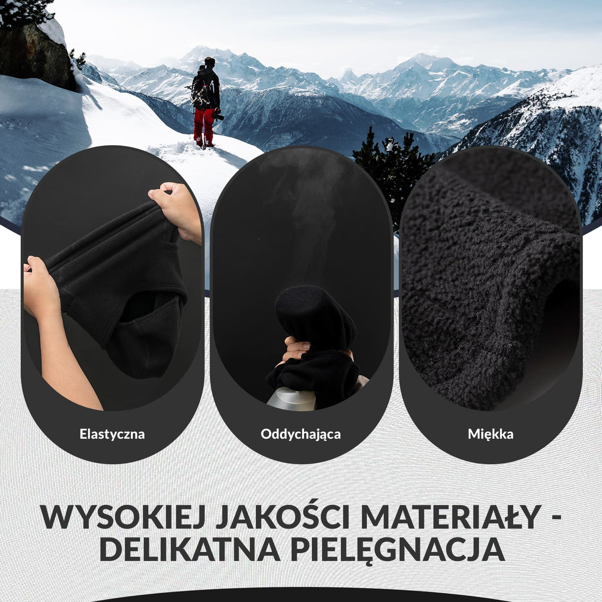 ROCKBROS Kominiarka z Polaru Typu Fleece -LF70666 Kominiarki