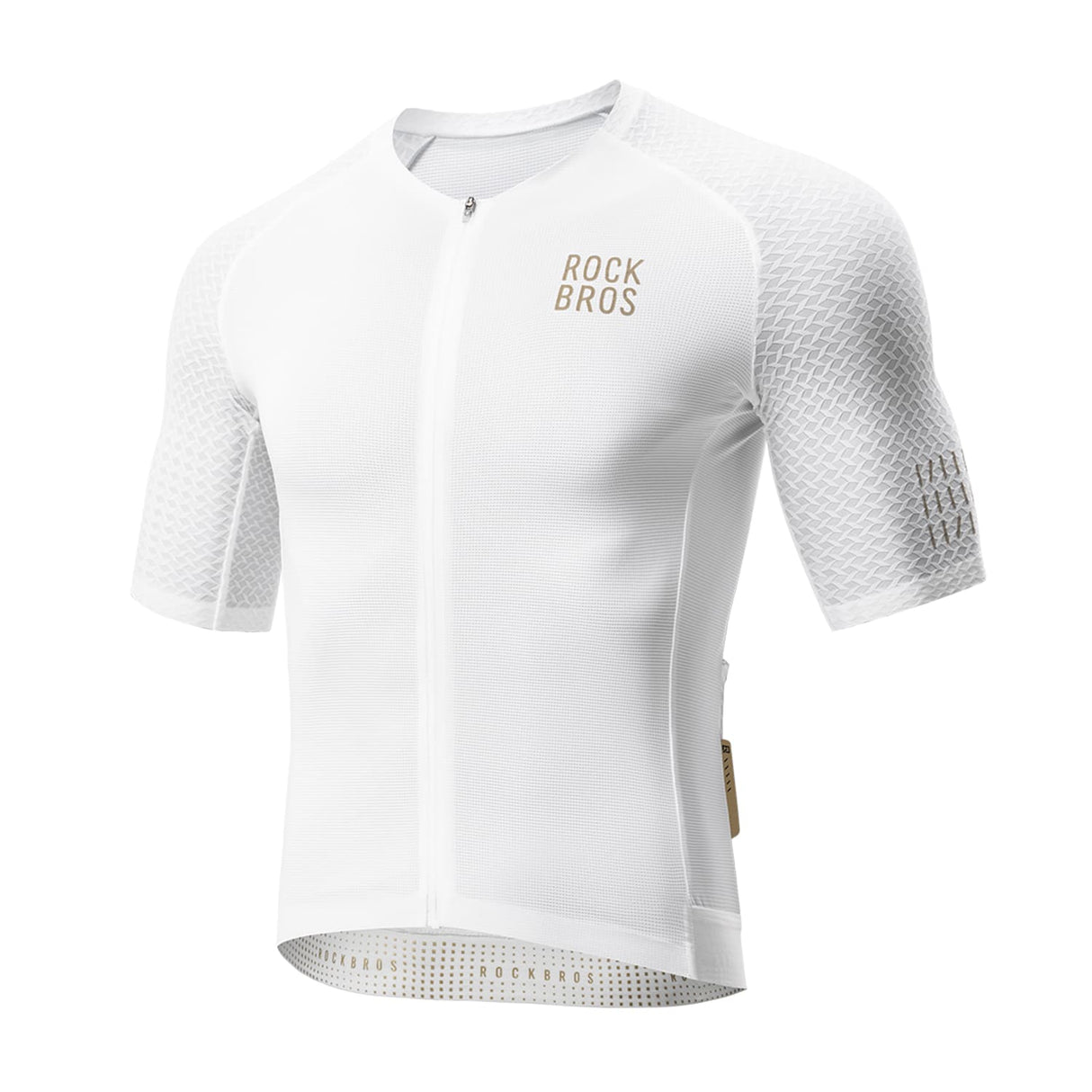 ROCKBROS Męska Koszulka Rowerowa Z Krótkim Rękawem Do Jazdy Na Rowerze Górskim I Szosowym KoszulkiBiały S