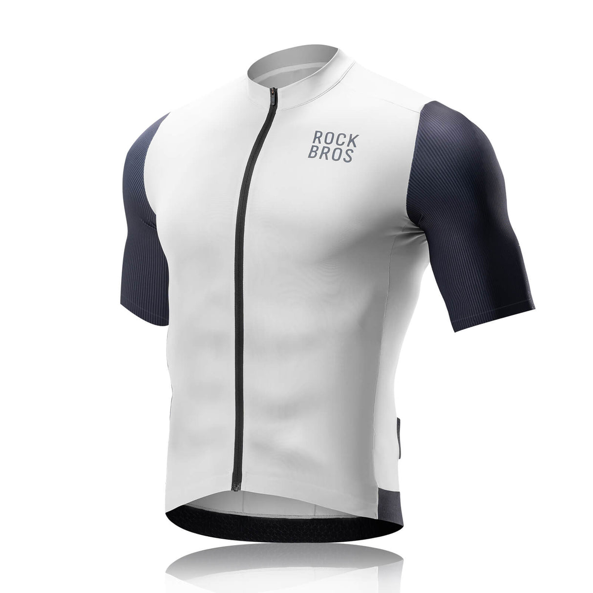 ROCKBROS Koszulki Rowerowa Lato Krótki Rękaw Szybkoschnąca Męska- YDDX002-1 KoszulkiSzary S