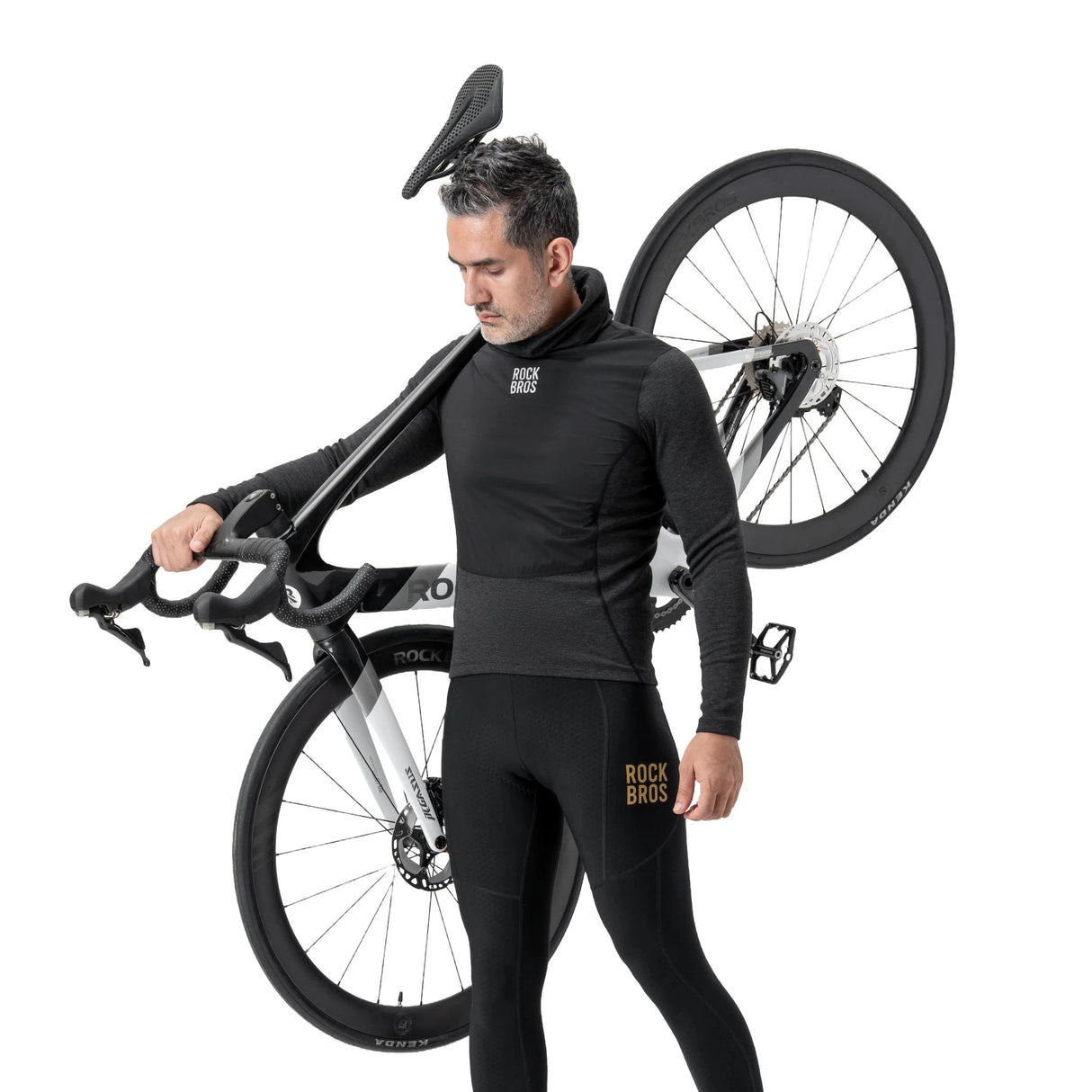 ROCKBROS Kaszmirowa Ciepła Bielizna Termiczna Z Długim Rękawem-YDCX010 Koszulki