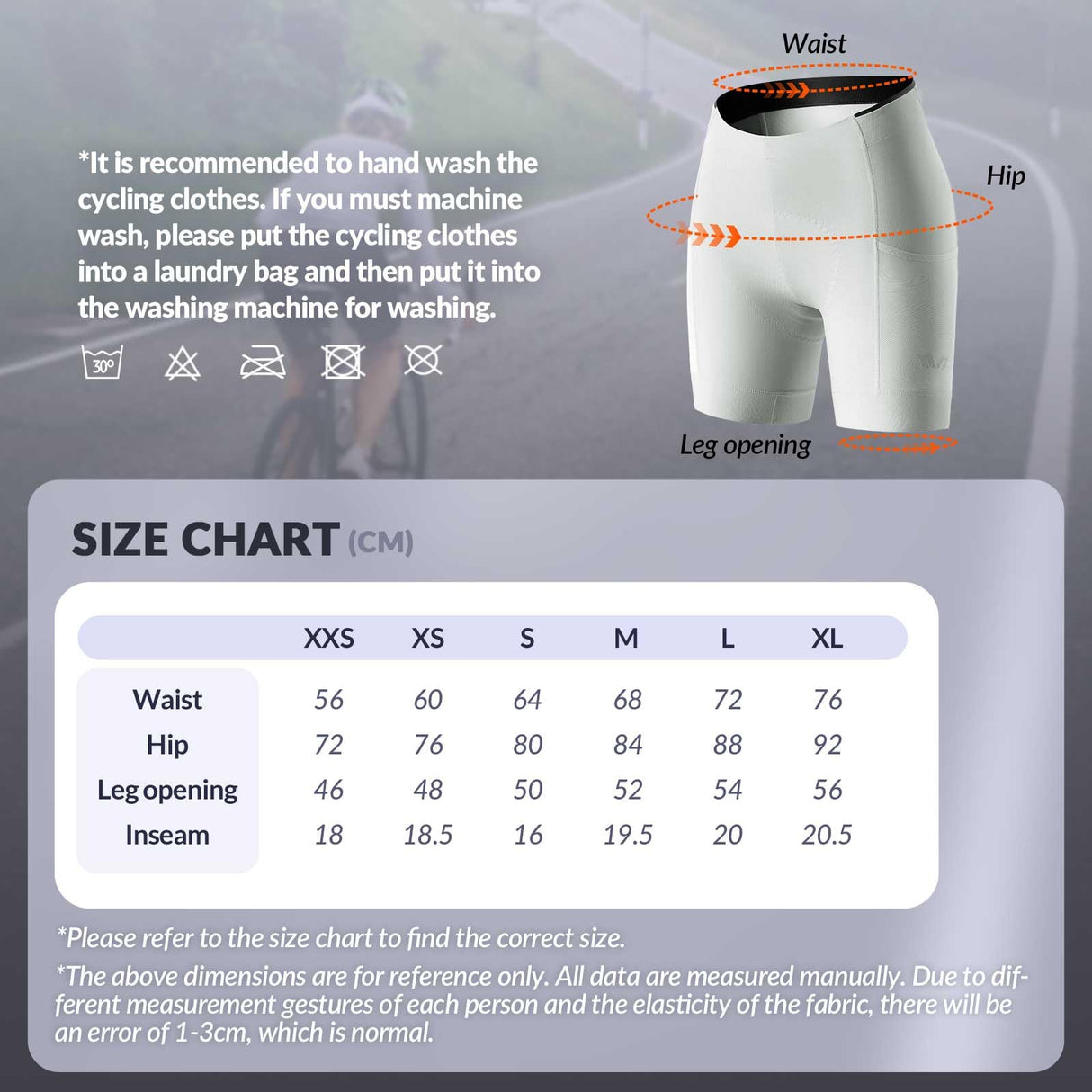 ROCKBROS ROCKBROS TVI spodenki rowerowe damskie z kieszenią, spodenki rowerowe krótkie letnie oddychające szybkoschnące spodenki rowerowe elastyczne z wkładką Spodenki