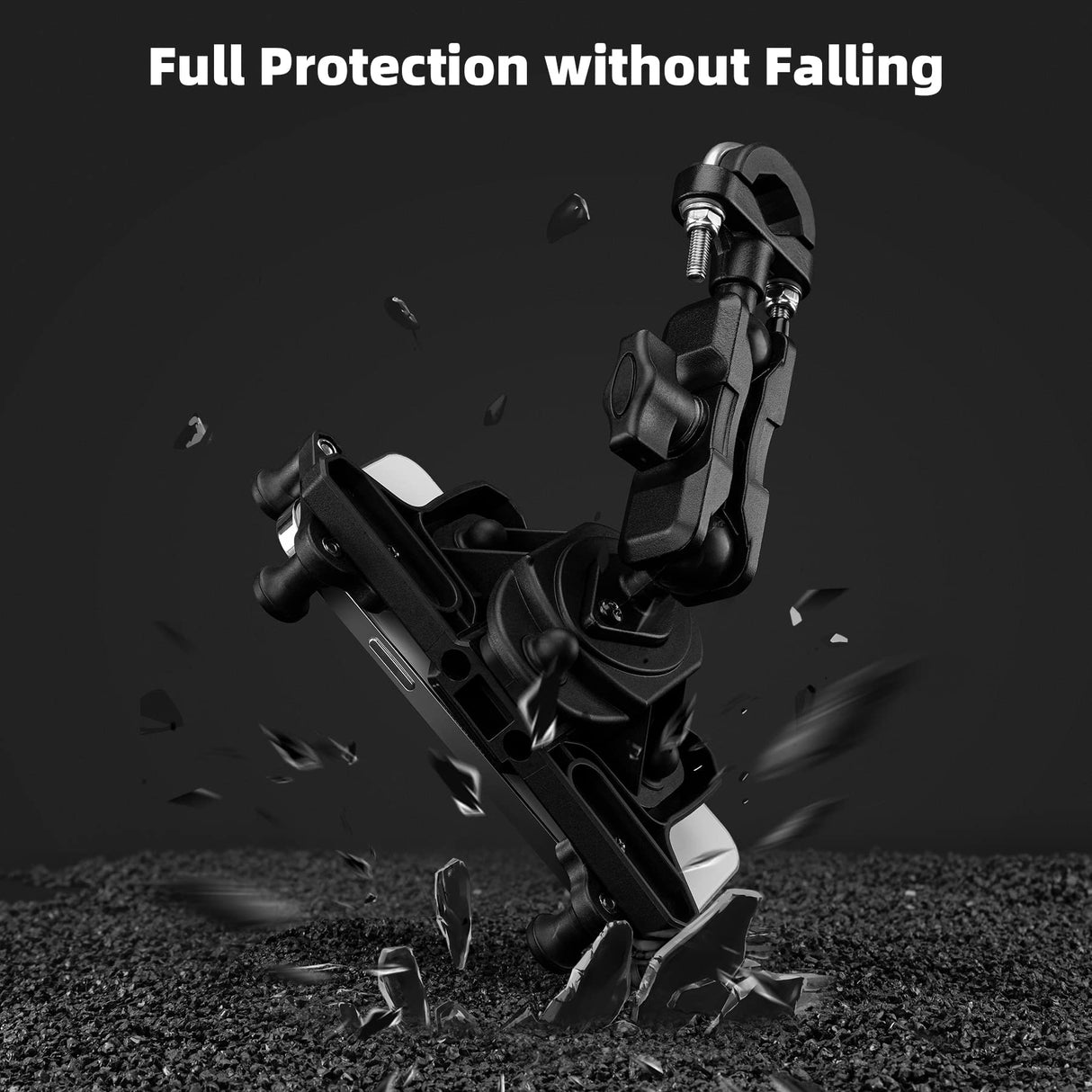 ROCKBROS-PL ROCKBROS Uchwyt Rowerowy na Telefon, Uniwersalny, do Większość Smartfonów 4.9-7.3 Cala, Stabliny, Trwały, 8 Haczyków, Regulowany, Obrót o 360 °, do Roweru MTB Motocykl Skuter, 3 Style do Wyboru Uchwyty na telefon
