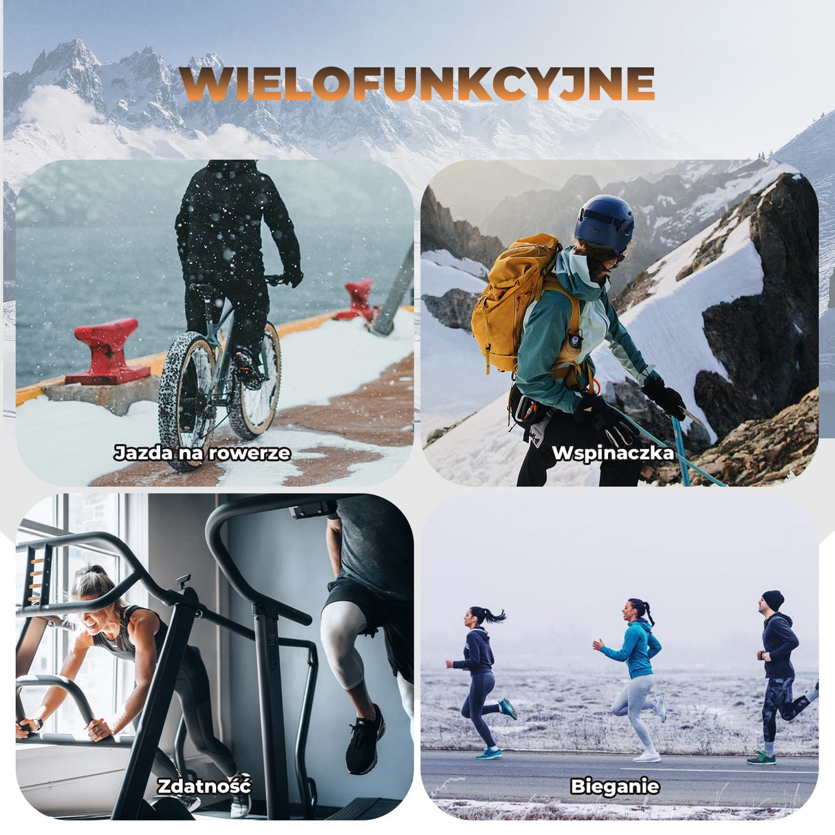 ROCKBROS Maska Kolarska Szosowa Porowatość Kominiarka Polarowa -YPP106 Kominiarki