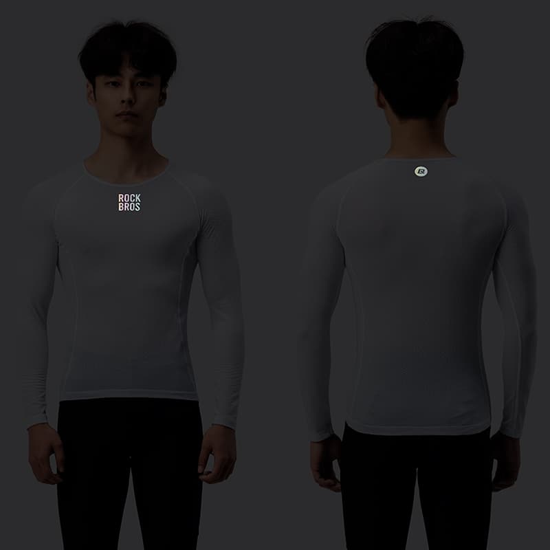 ROCKBROS Męska Koszulka Rowerowa na Lato z Długim Rękawem Szybkoschnąca-YDCX001-1 Koszulki