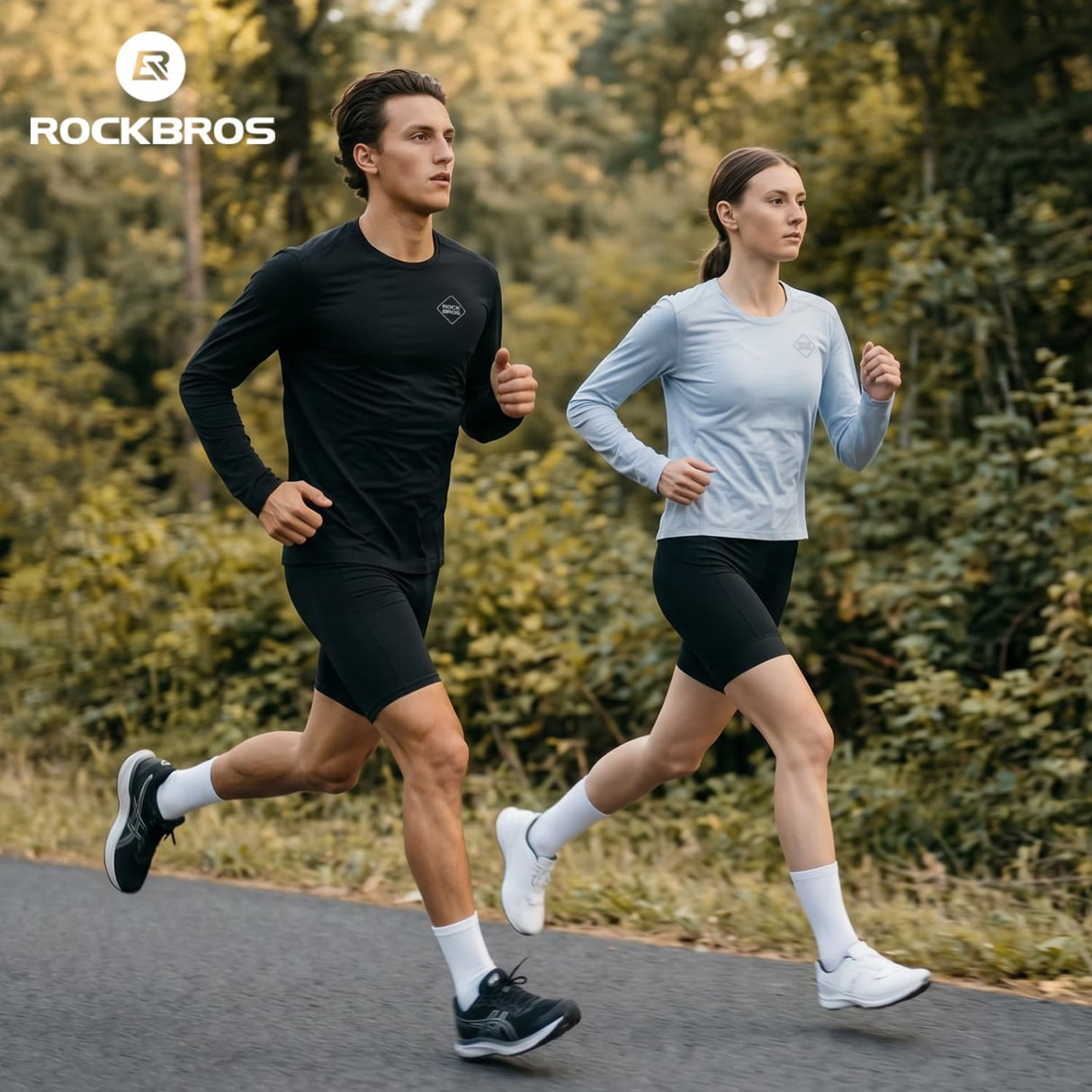 ROCKBROS Męska Koszulka Rowerowa z Wełną merynosa i Tencel Koszulki