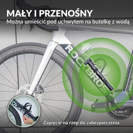 ROCKBROS Mini Pompki Rowerowe z Kluczem Grzechotkowym -TG-1616 Pompki rowerowe