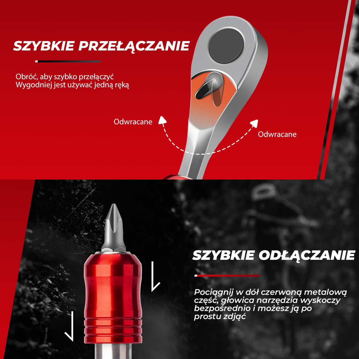 ROCKBROS Narzędzia do Naprawy Roweru Miniaturowy Klucz Grzechotkowy 10 w 1 Narzędzia do naprawy roweru