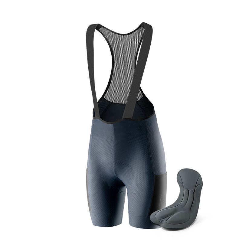 ROCKBROS Męskie Spodenki Rowerowe Z Szelkami Spodenki rowerowe na szelkachGranatowy EU XS=Asian S