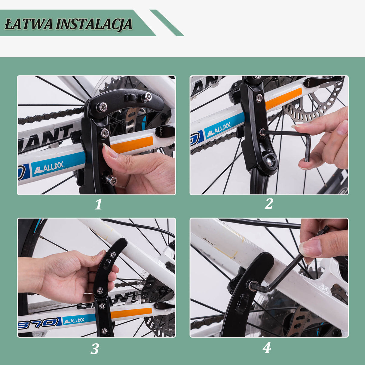 ROCKBROS Nóżki Rowerowe do Rowerów Górskich od 24 do 29 Cali Nóżki rowerowe