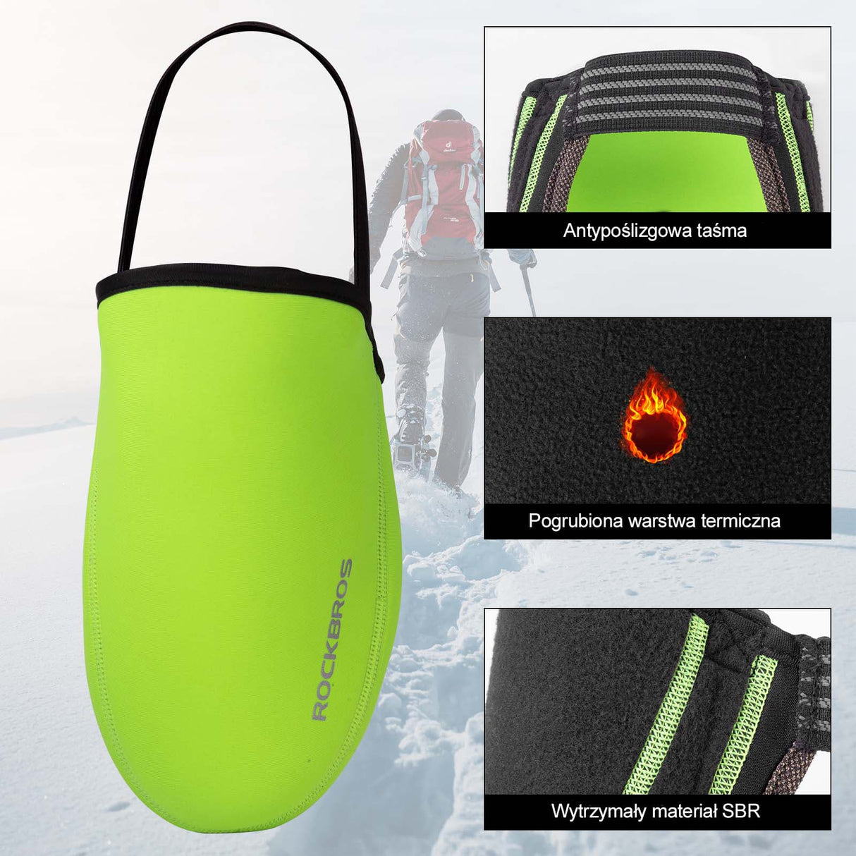 ROCKBROS Ocieplacze na Palce do Butów Rowerowych-LF1234 Ochraniacze na buty