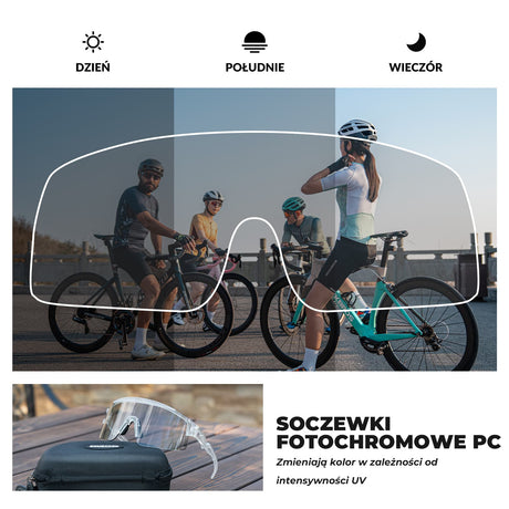ROCKBROS Okulary Fotochromowe /Polaryzacyjne Jazda na Rowerze - SP337 Okulary i gogle