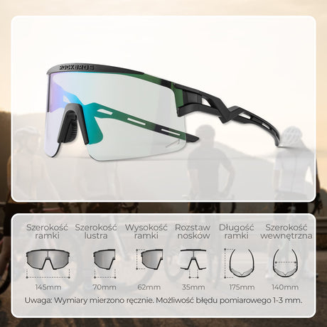 ROCKBROS Okulary Fotochromowe /Polaryzacyjne Jazda na Rowerze - SP337 Okulary i gogle