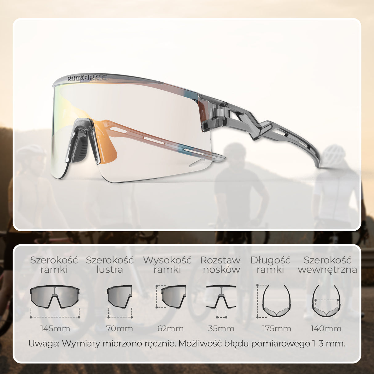 Okulary Fotochromowe Jazda na Rowerze - SP337