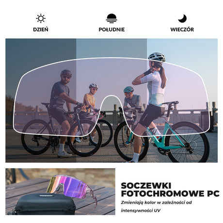 ROCKBROS Okulary Fotochromowe /Polaryzacyjne Jazda na Rowerze - SP337 Okulary i gogle