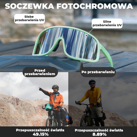 Okulary Fotochromowe Sportowe UV400-SP350