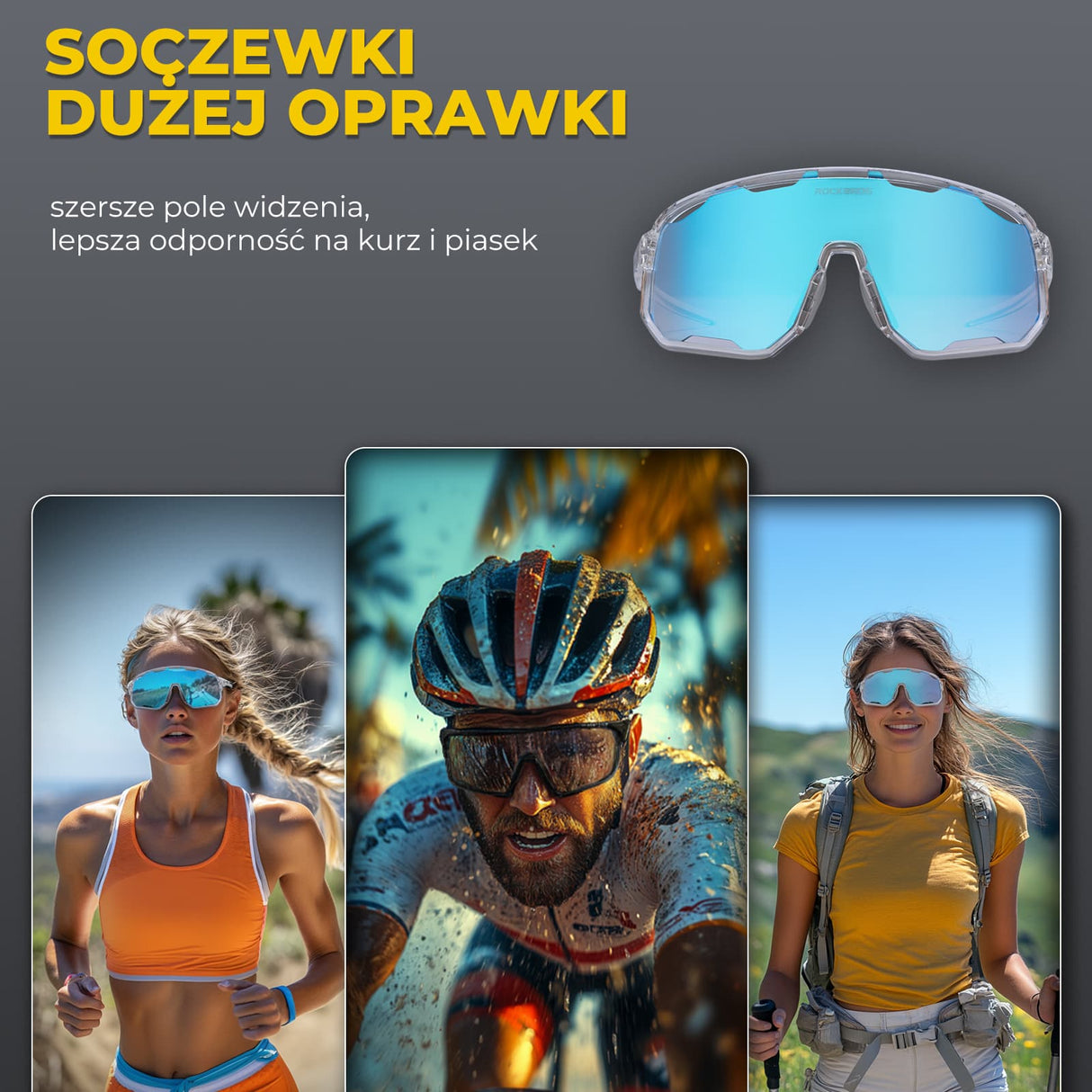 Okulary Polaryzacyjne Ochroną UV400 i Wymiennymi Noskami-SP351