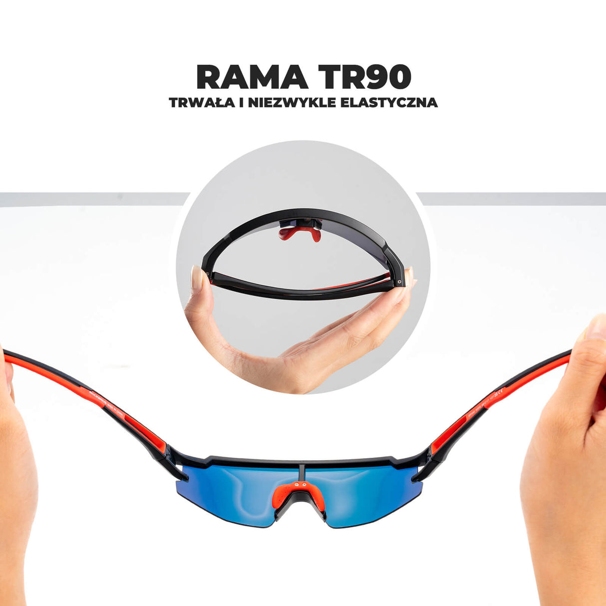 ROCKBROS Okulary Polaryzacyjne Rowerowe dla Dzieci z Polaryzacją UV400 Okulary i gogle